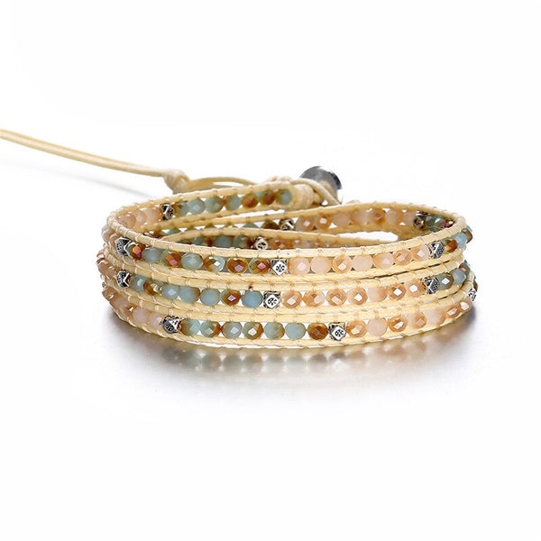Bracelets en perles de pierre tissées à la main-Bohème Legacy