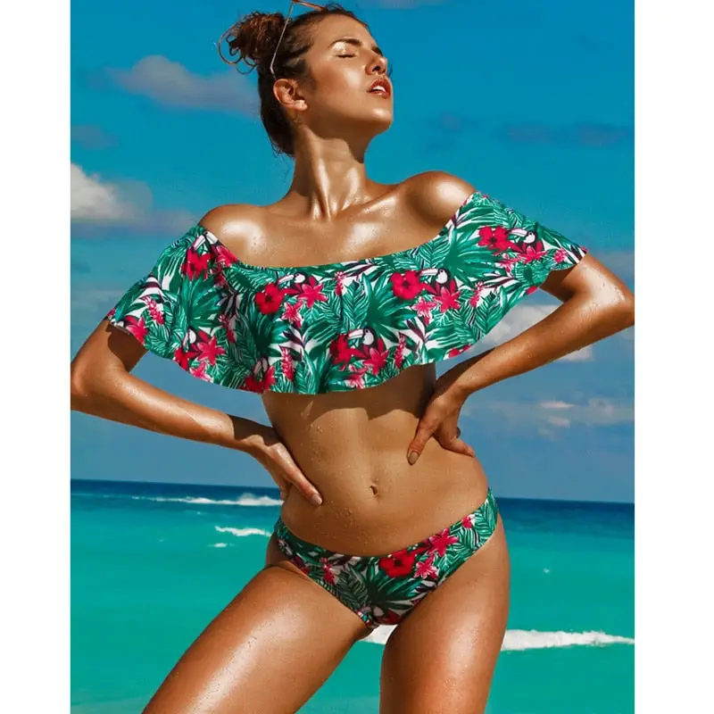 Bikini boheme tropical floral rouge-Bohème Legacy