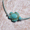 Set Bracelet de cheville Lotus, coquillage, perle et tortue